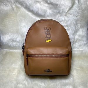 Coach Mini Charlie Backpack Mickey F59837 (RARE)